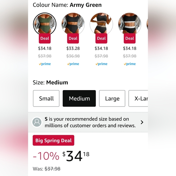 Olive Green Ribbed Bikini Set - Picture 8 of 11